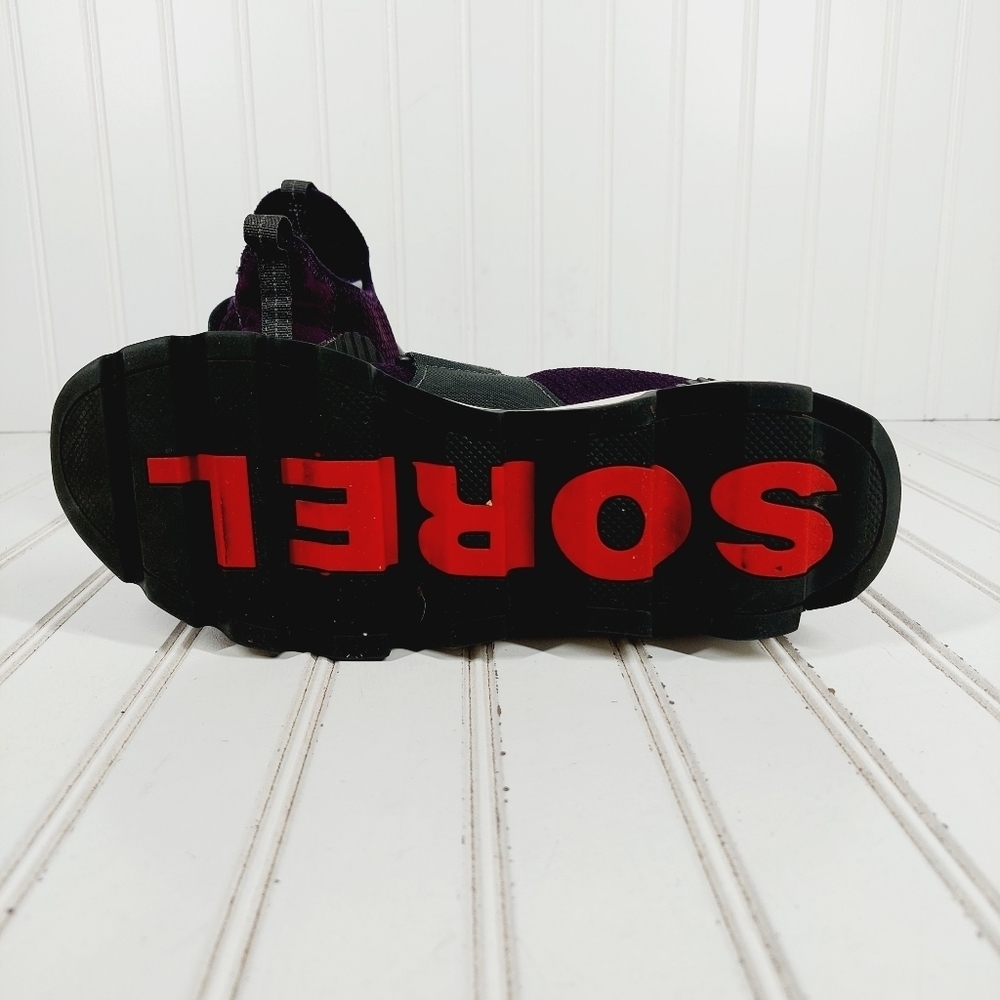 SOREL, Purple and Black Slip-On Sneakers, sz9 - Picture 8 of 11